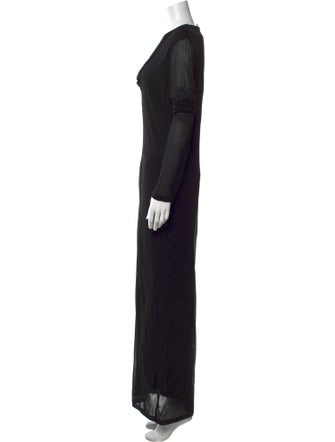 TOTEME Draped V-neck Long Dress