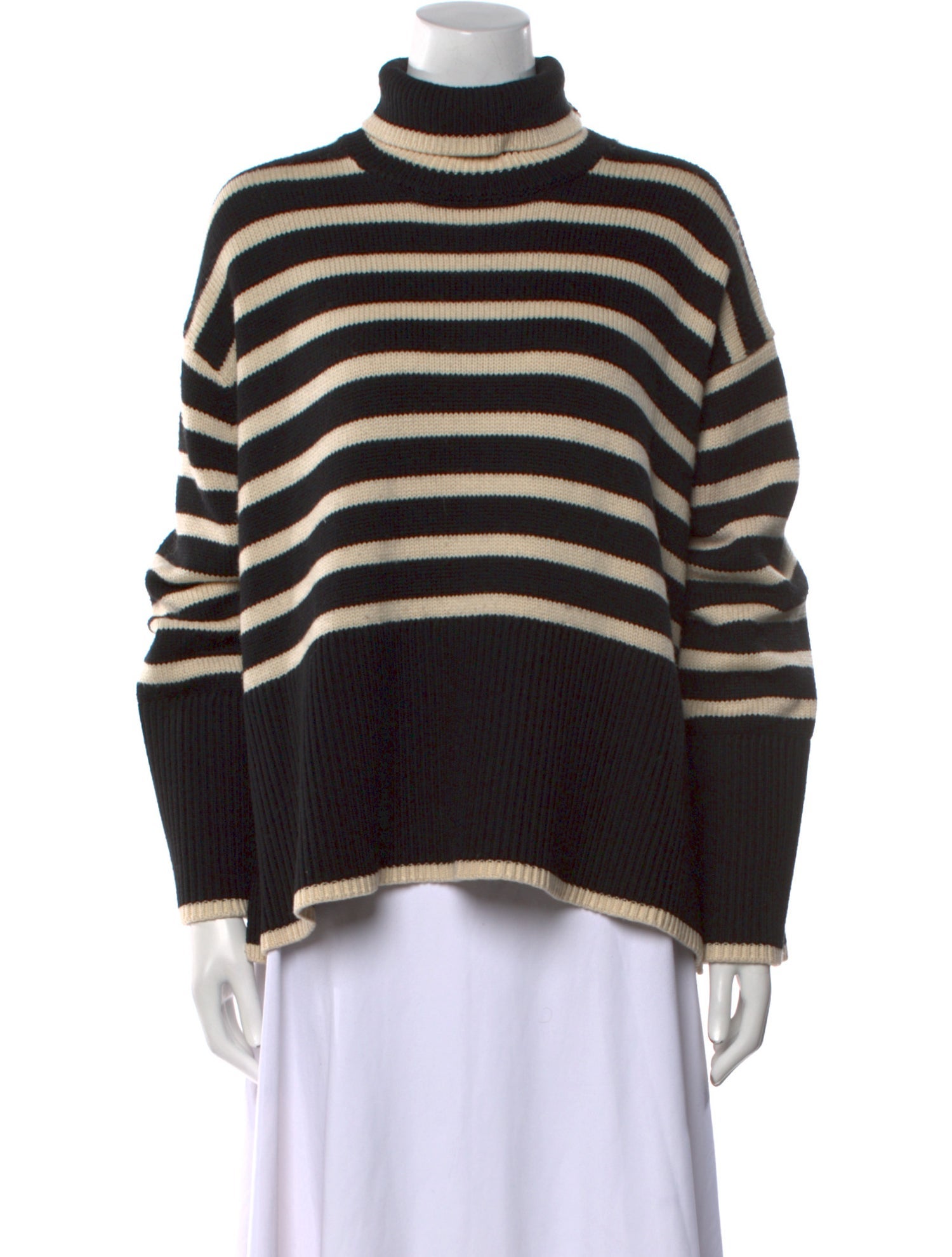 TOTEME Striped Turtleneck Sweater