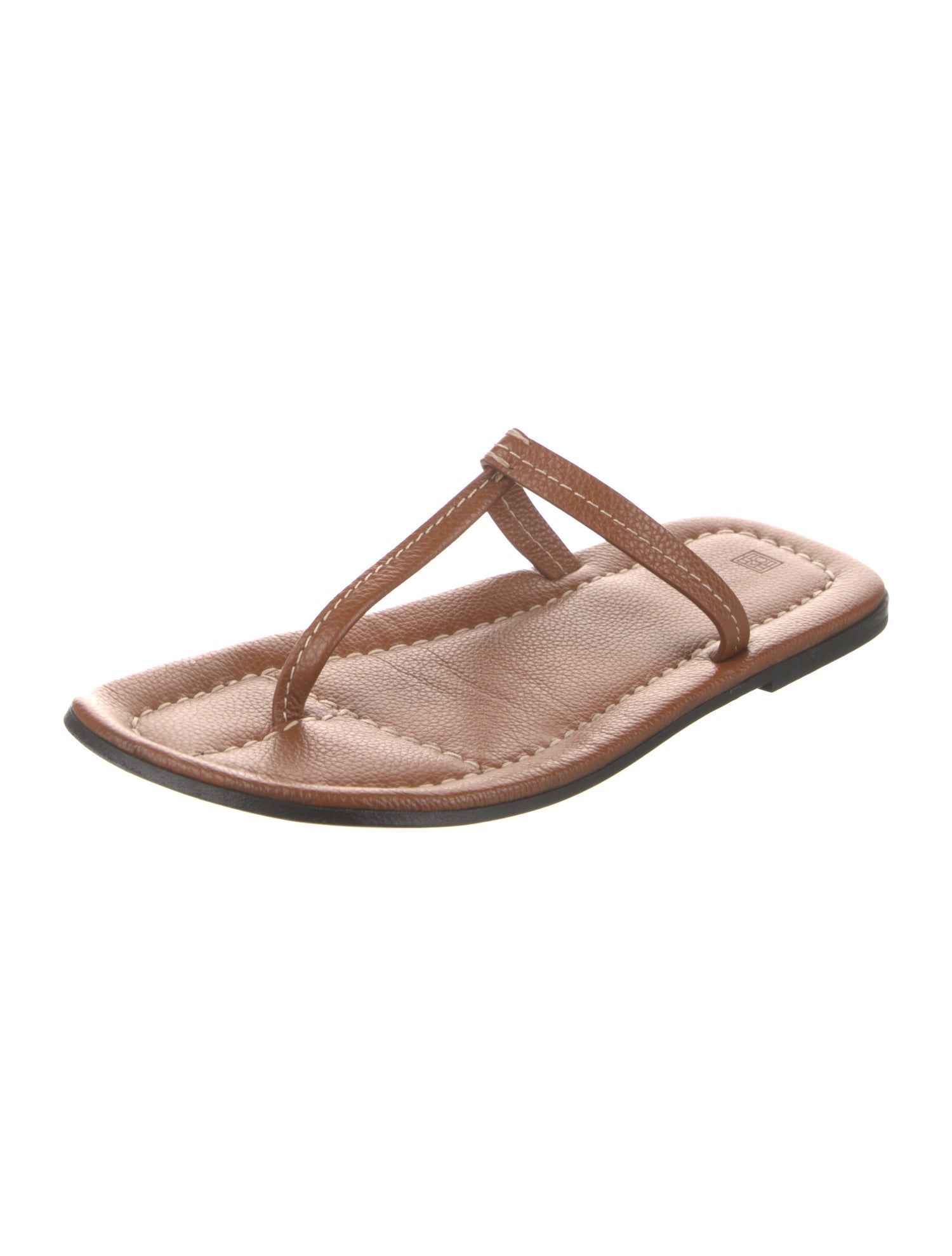 TOTEME Leather Flip Flops