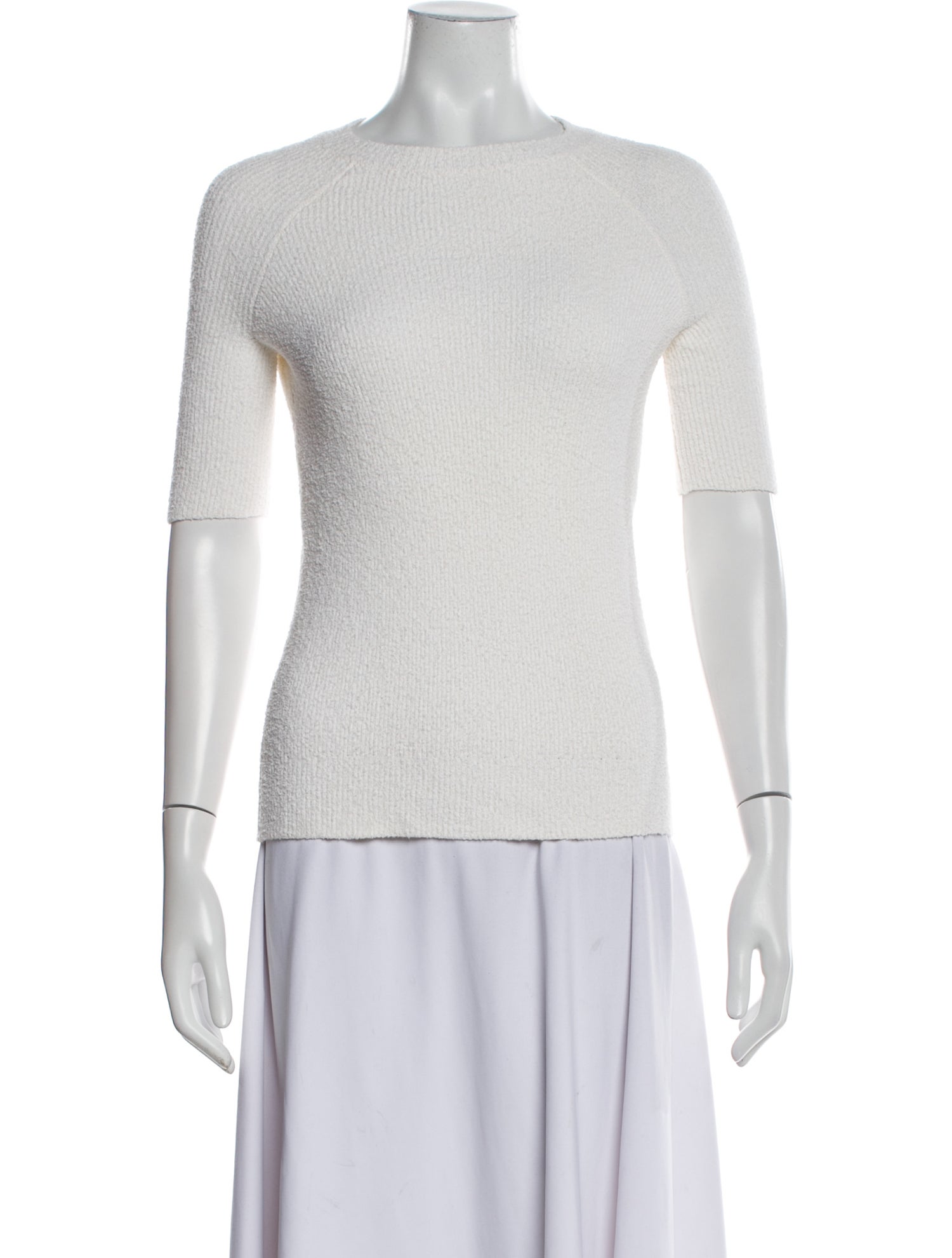 TOTEME Terry Cloth Scoop Neck Sweater