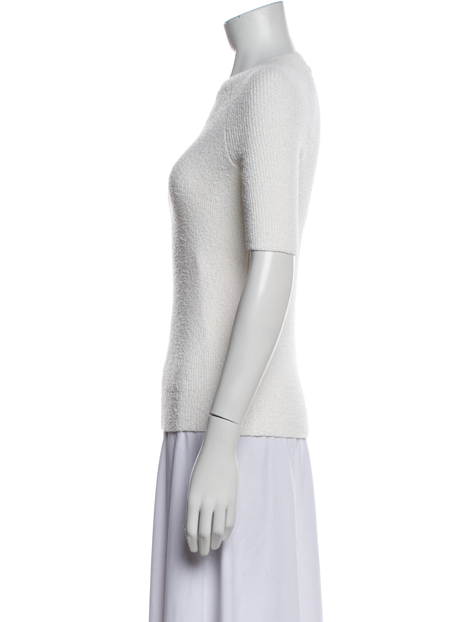 TOTEME Terry Cloth Scoop Neck Sweater