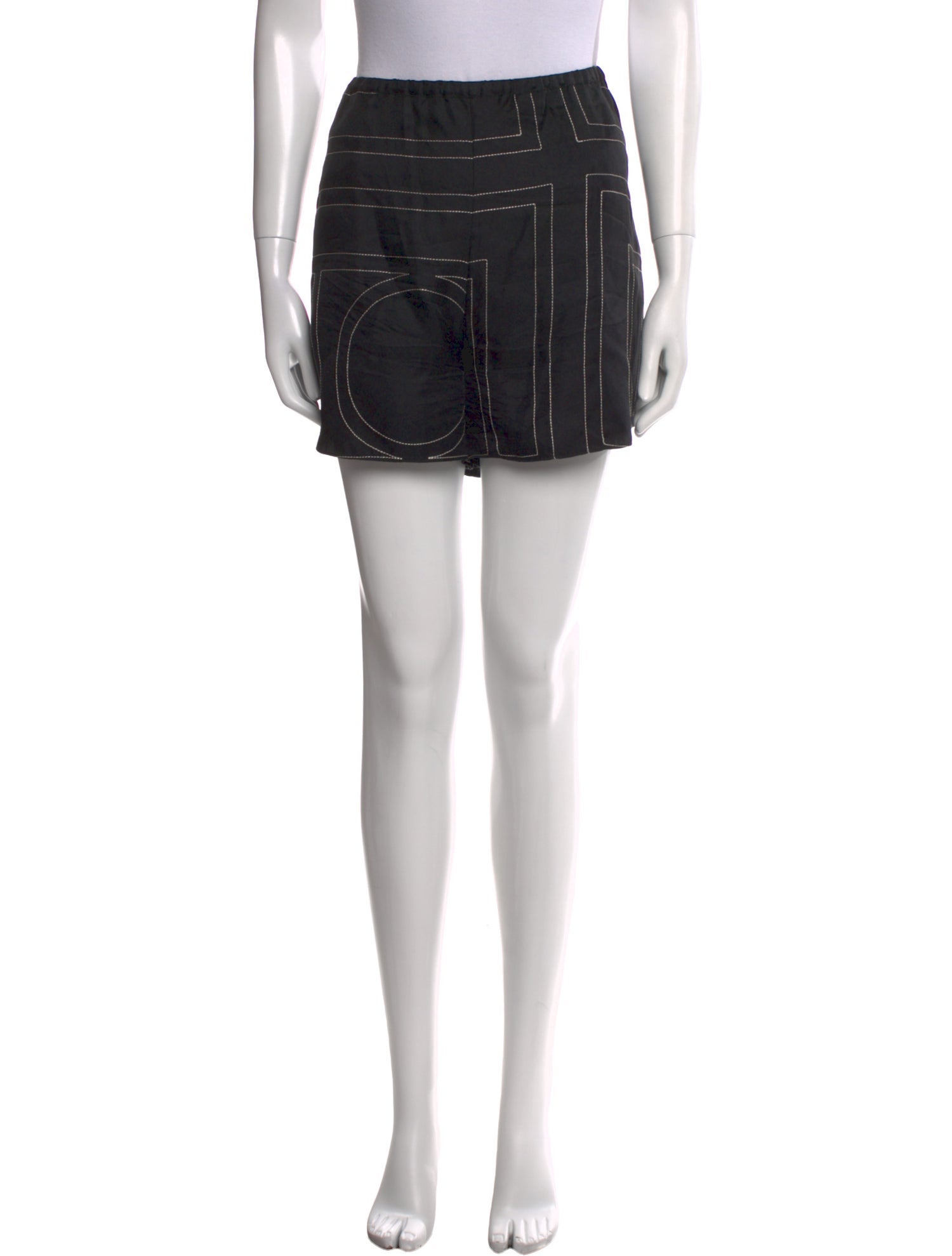 TOTEME Monogram PJ Mini Shorts