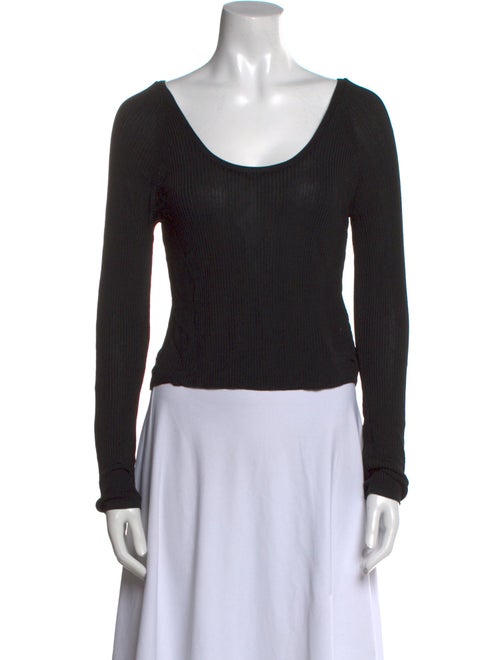 TOTEME Scoop Neck Long Sleeve Top