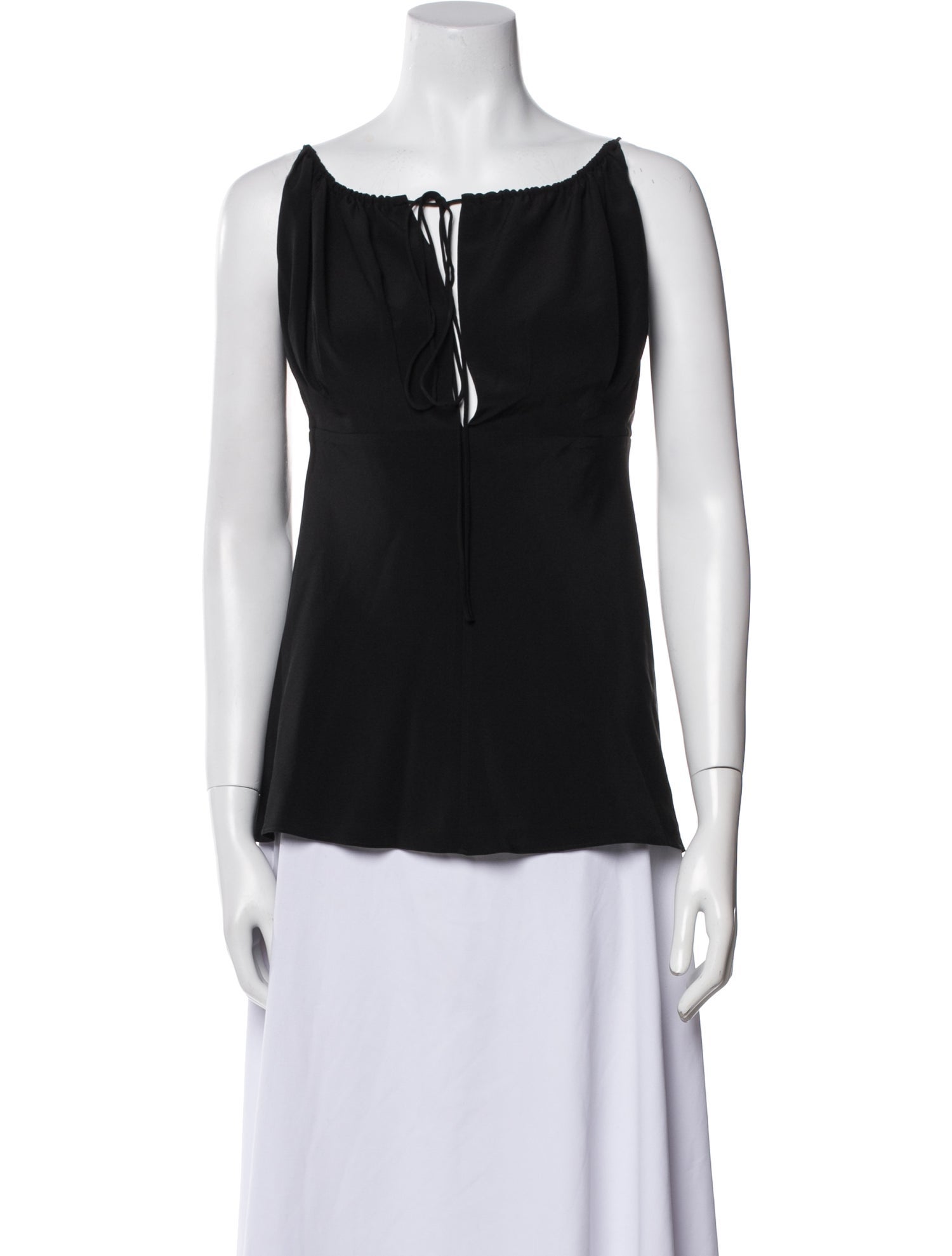 TOTEME Gathered Halterneck Silk Top