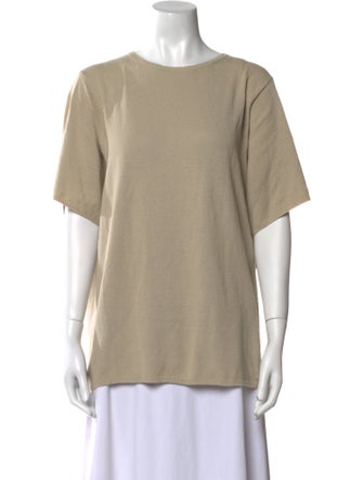 TOTEME Oversized Mulberry Short Sleeve Silk Sweater