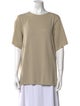 TOTEME Oversized Mulberry Short Sleeve Silk Sweater