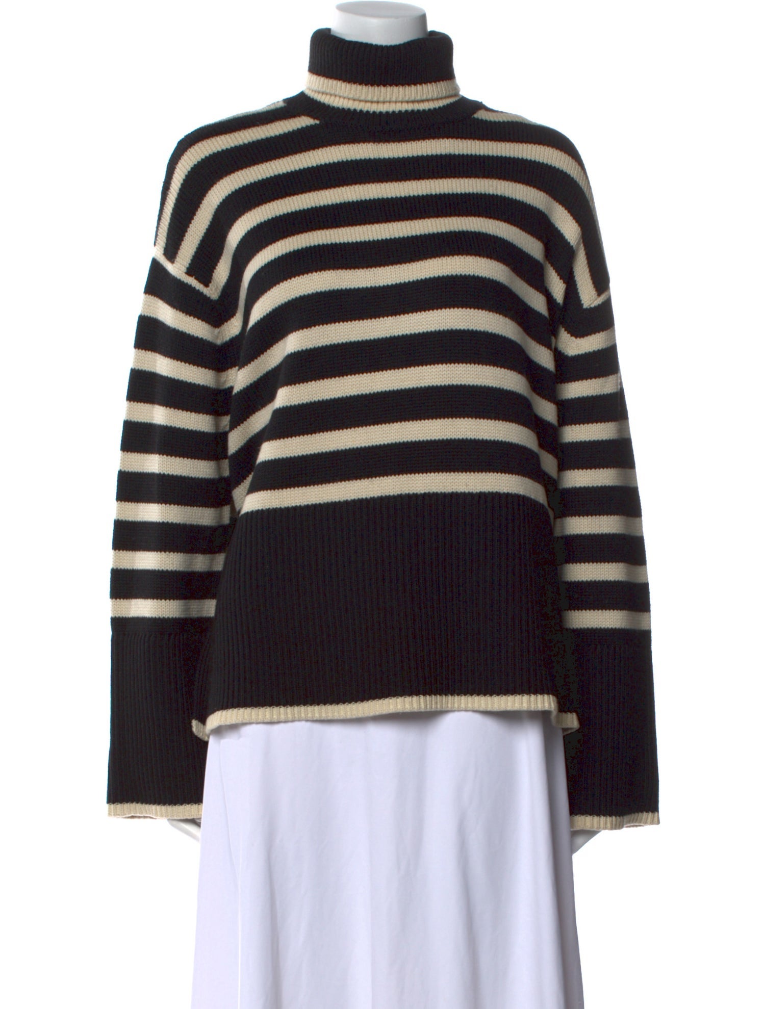 TOTEME Striped Turtleneck Sweater