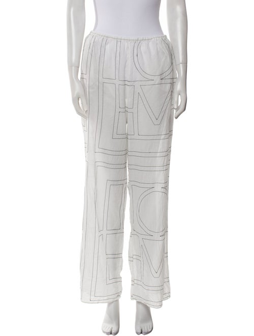 TOTEME Monogram PJ Wide Leg Pants