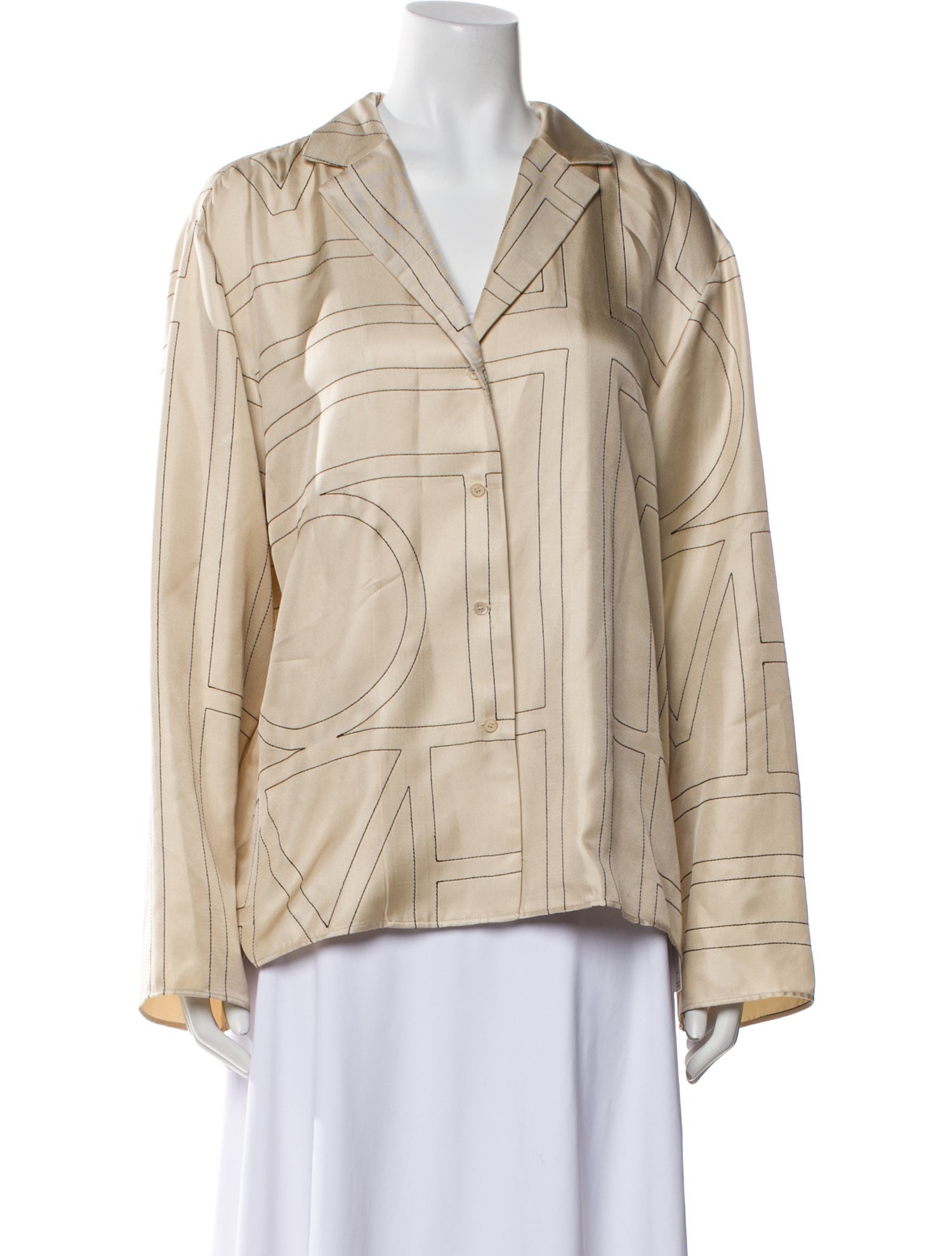 TOTEME Silk Printed Pajamas