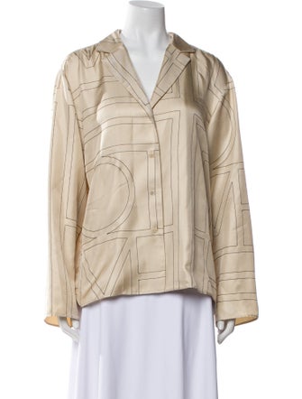 TOTEME Silk Printed Pajamas