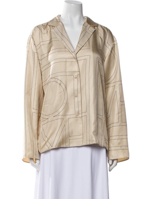 TOTEME Silk Printed Pajamas