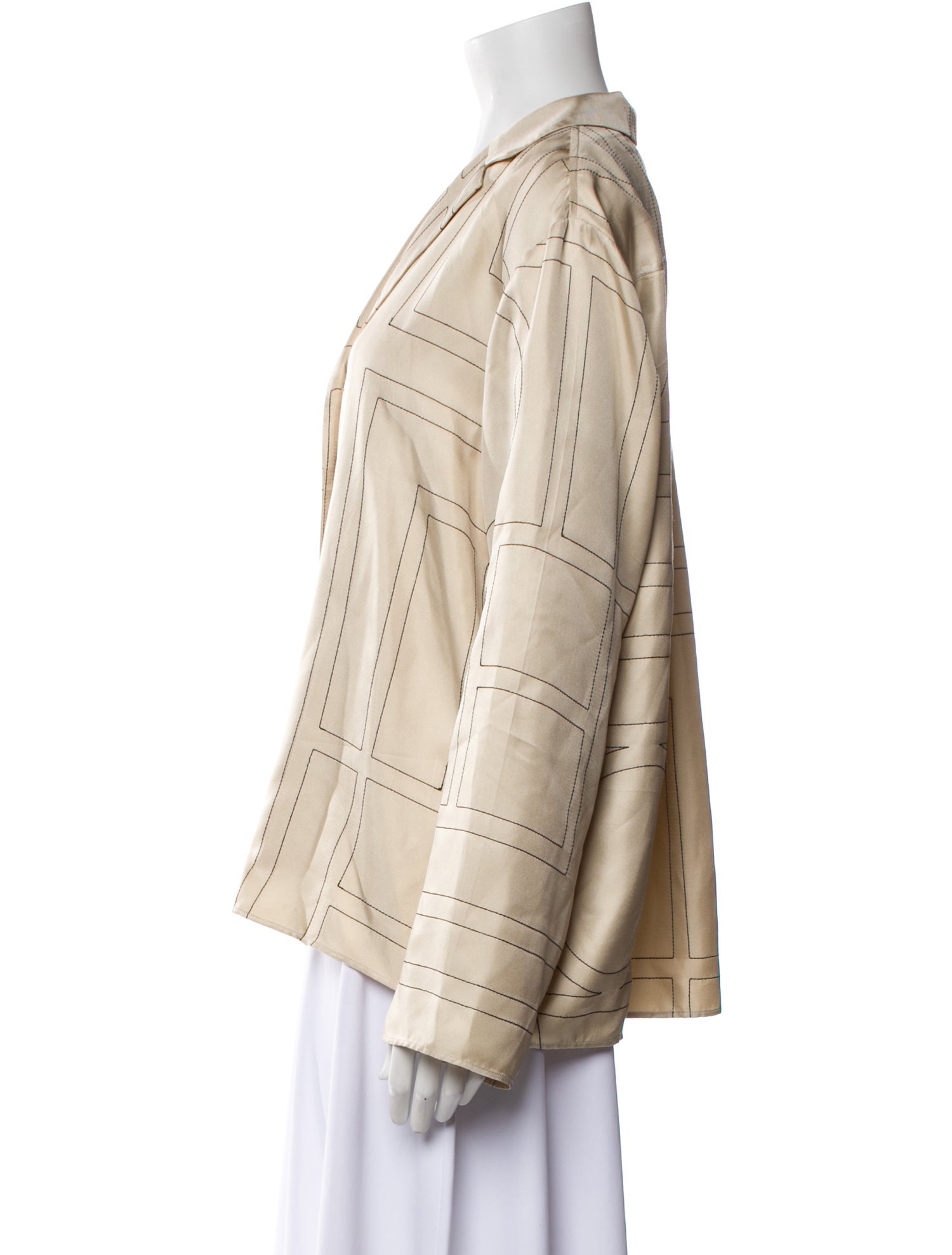 TOTEME Silk Printed Pajamas