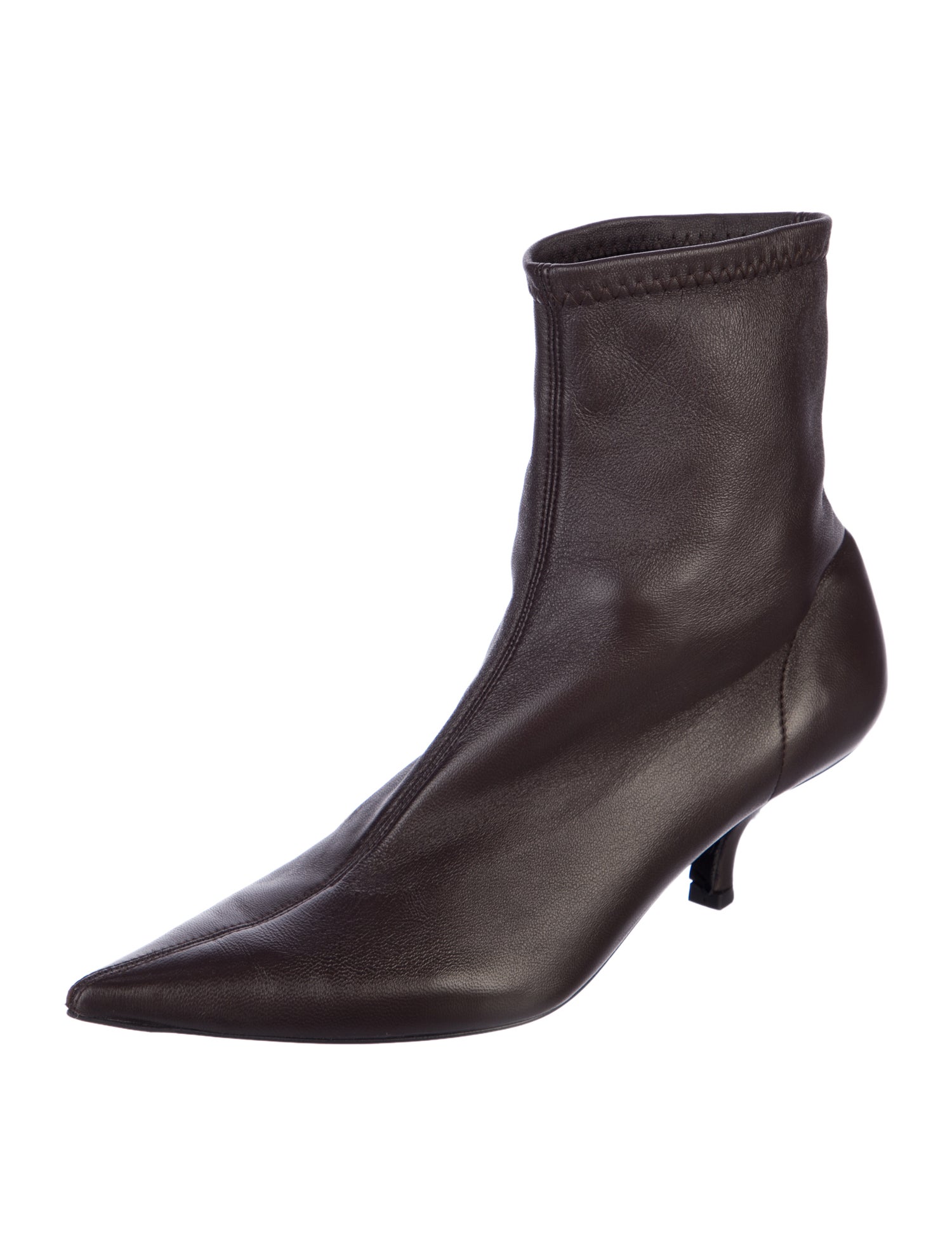 TOTEME Leather Sock Boots