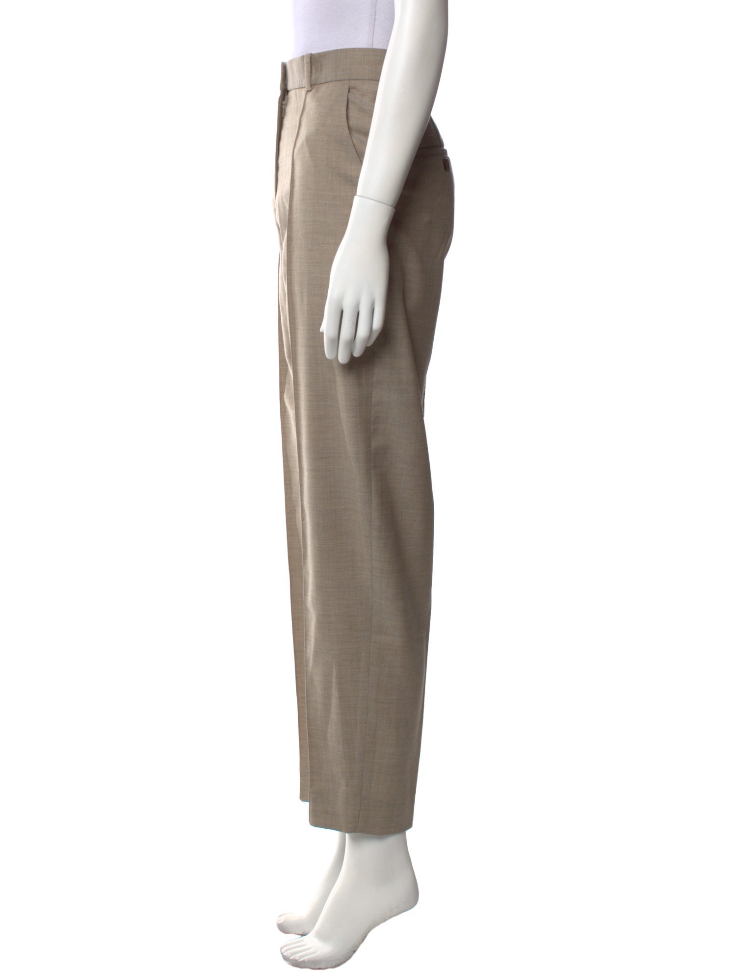 TOTEME Virgin Wool Straight Leg Pants