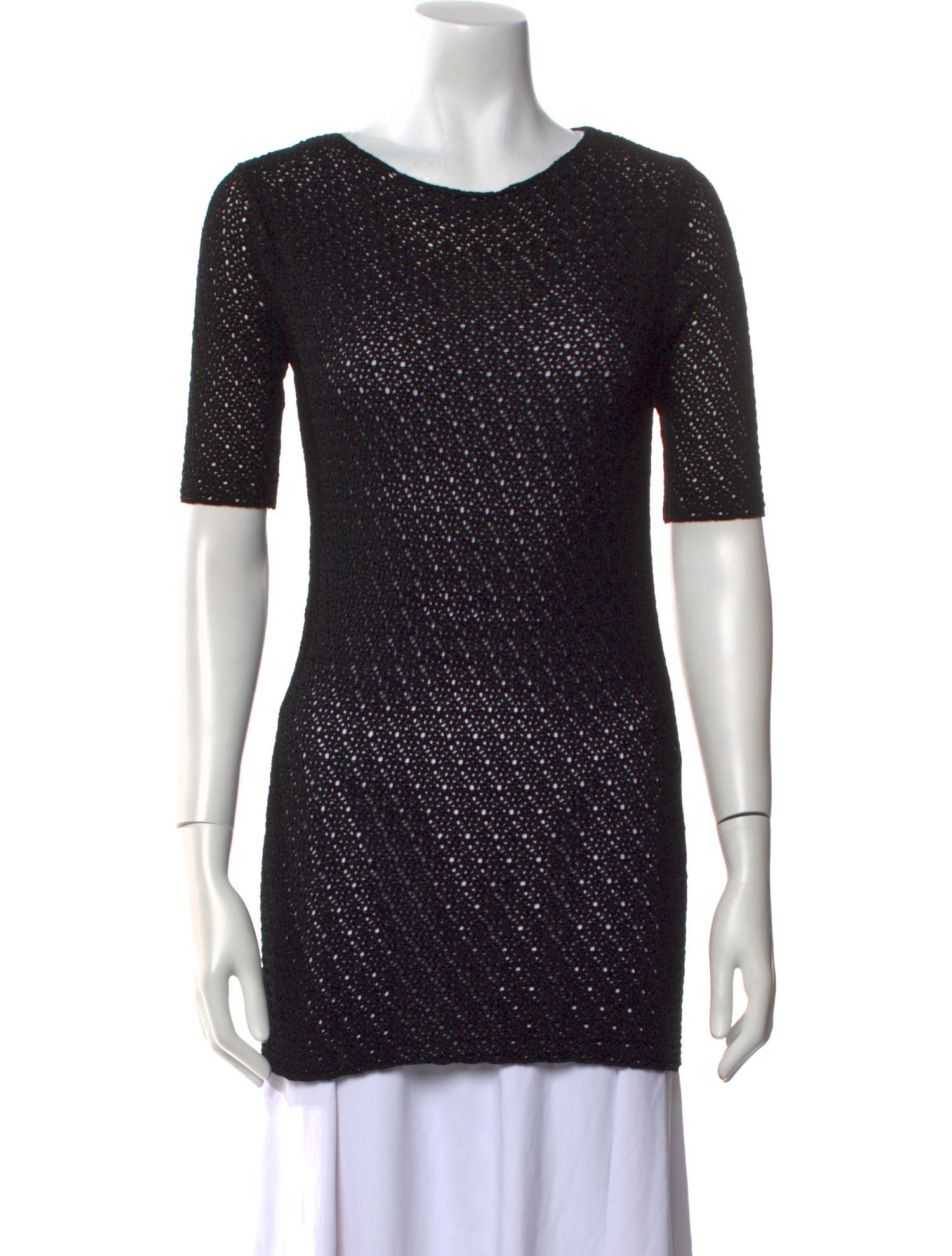 TOTEME Crochet Scoop Neck Top