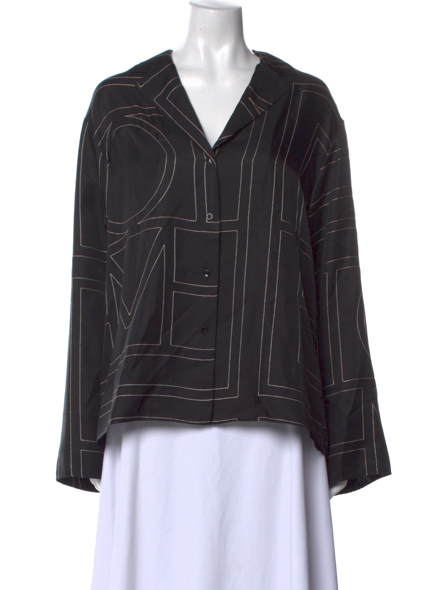 TOTEME Silk V-Neck Blouse