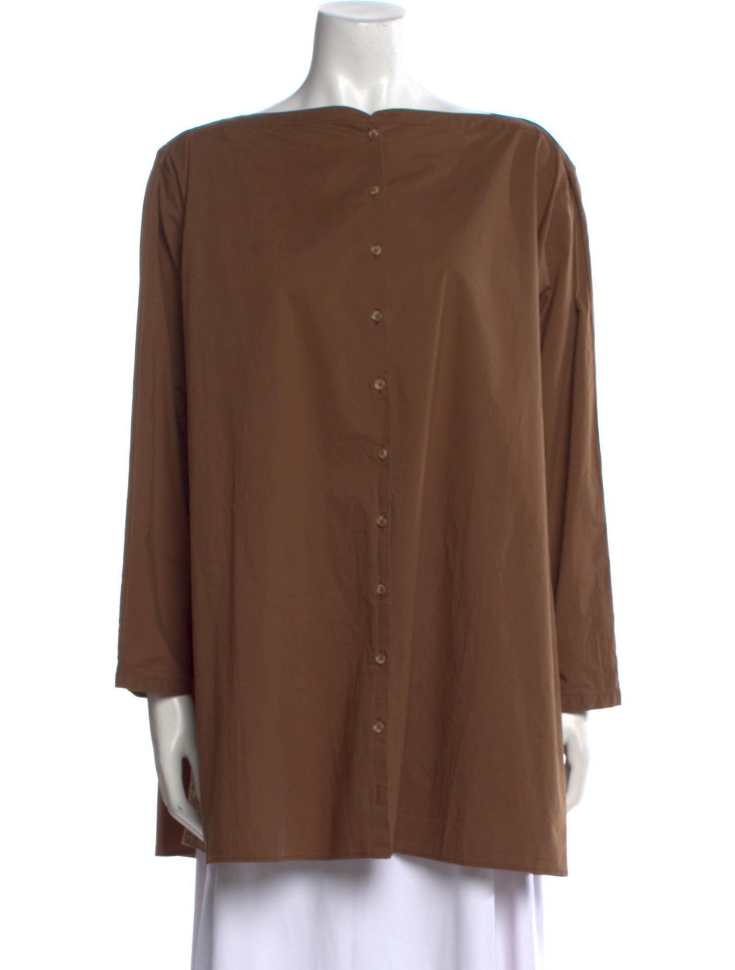 TOTEME Bateau Neckline Long Sleeve Tunic