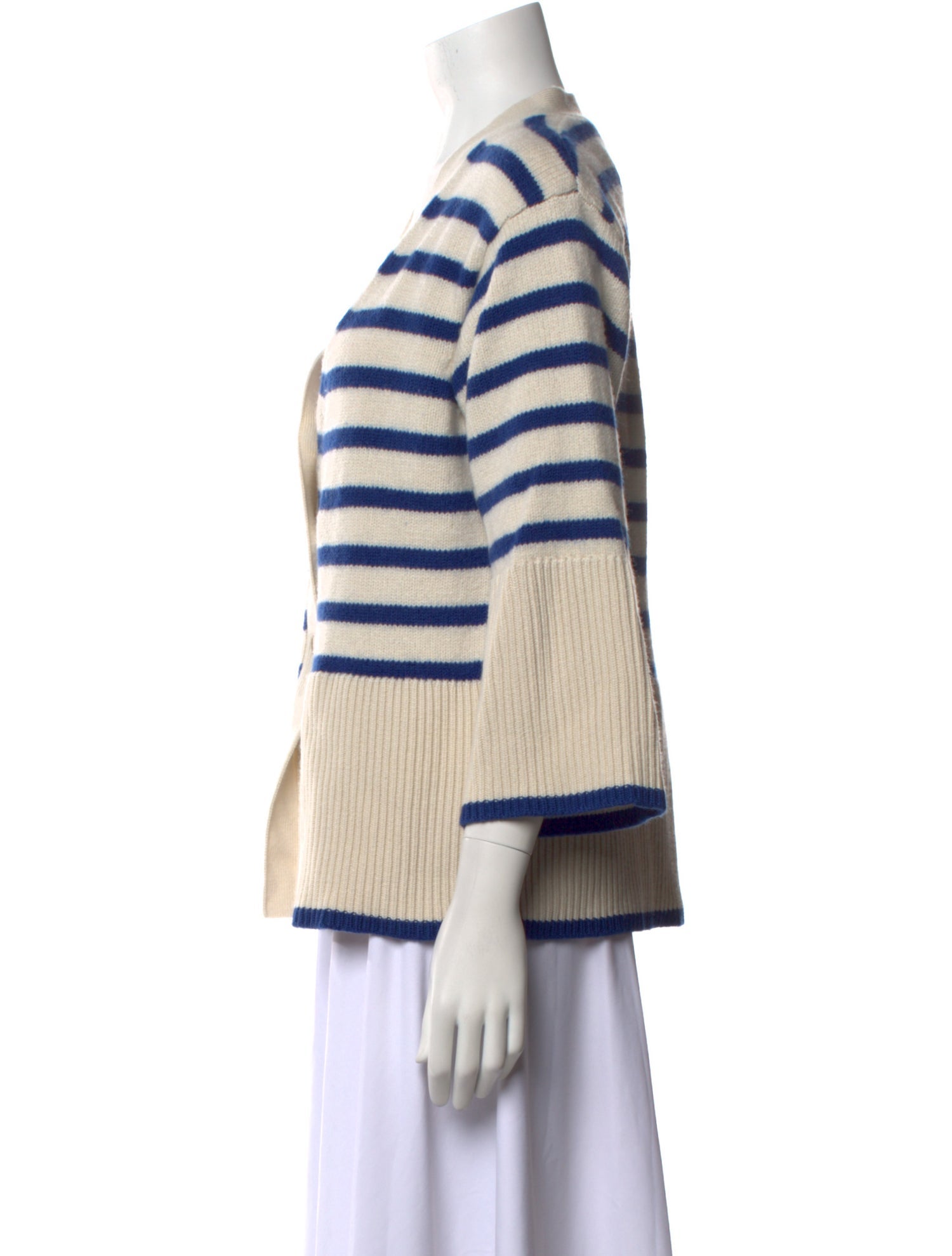 TOTEME Striped V-Neck Sweater