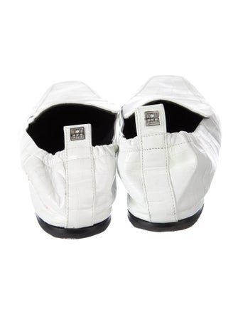 TOTEME Embossed Leather Flats