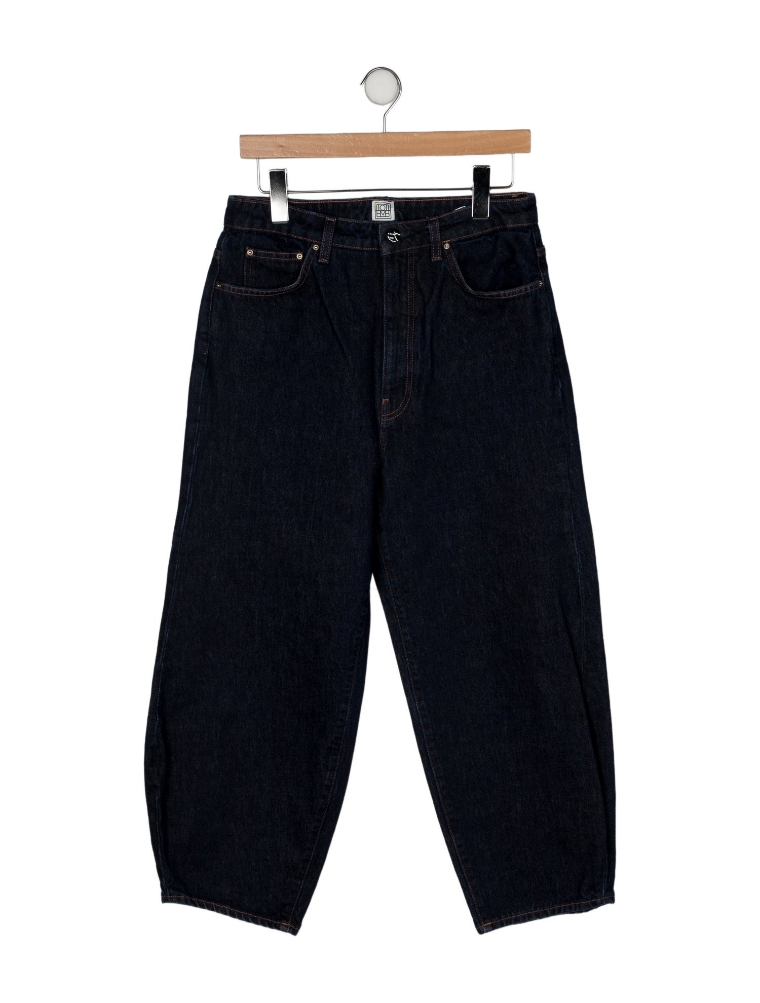 TOTEME Barrel Leg Denim Straight Leg Jeans