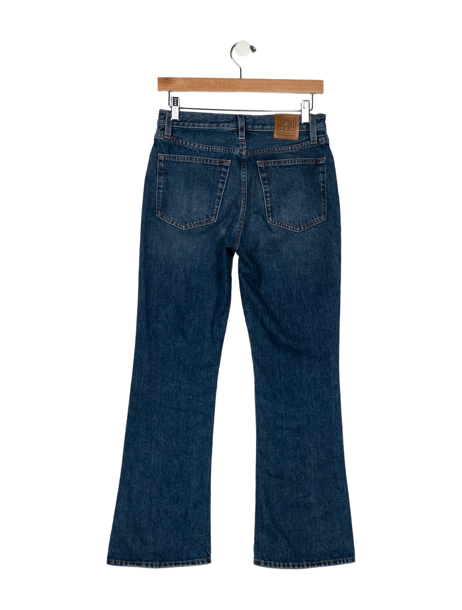 TOTEME Cropped Kick Wide Leg Jeans