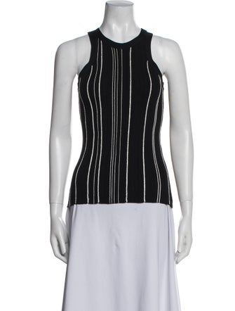 TOTEME Braid Rib Tank Striped Top