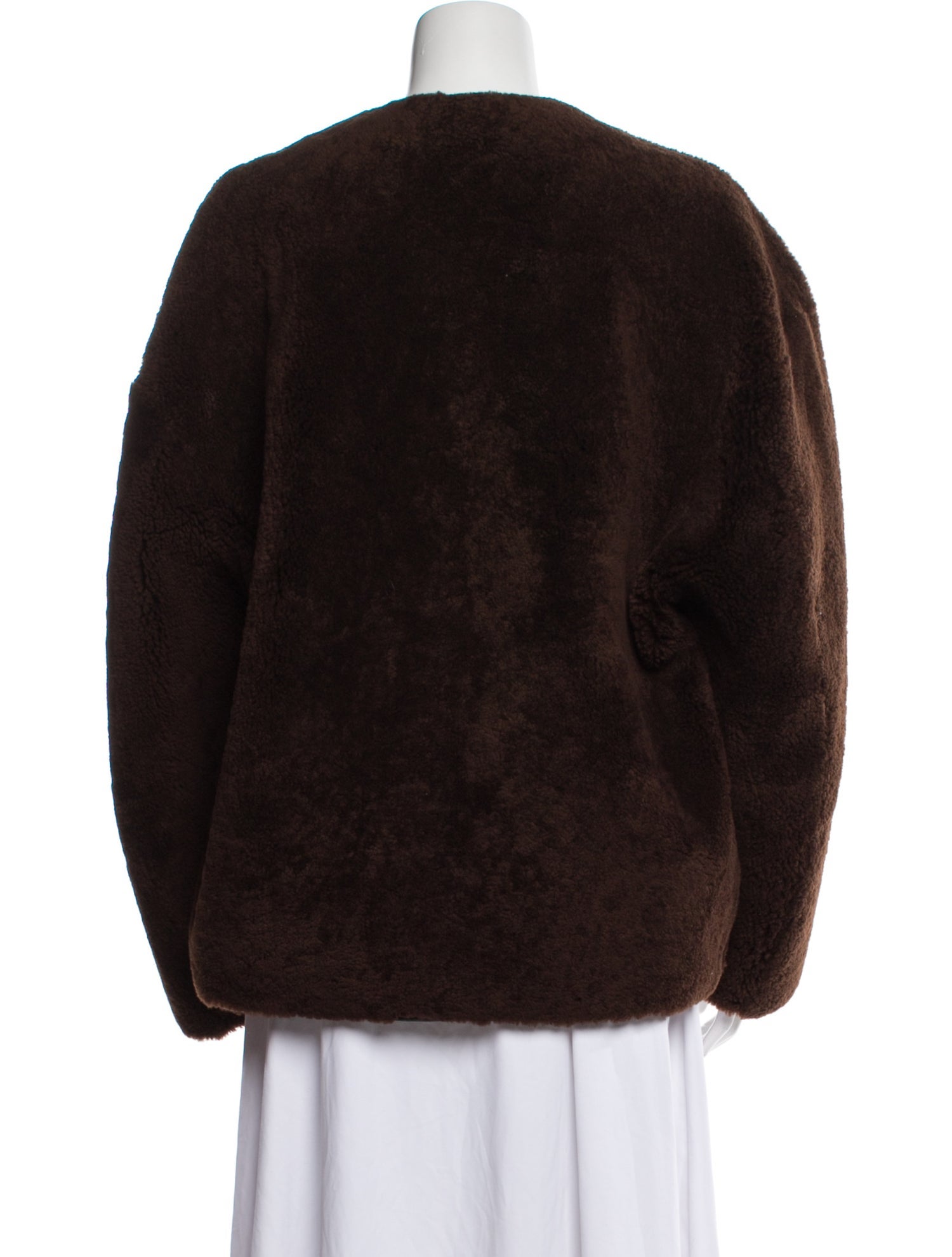 TOTEME Shearling Printed Fur Jacket