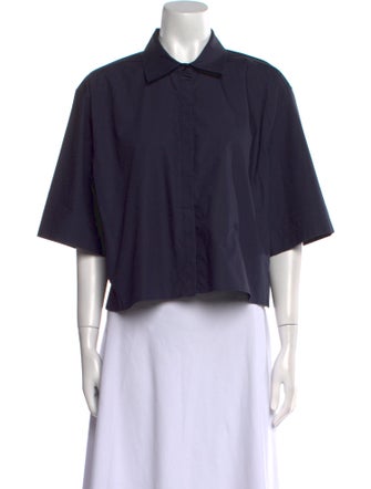 TOTEME Short Sleeve Crop Top