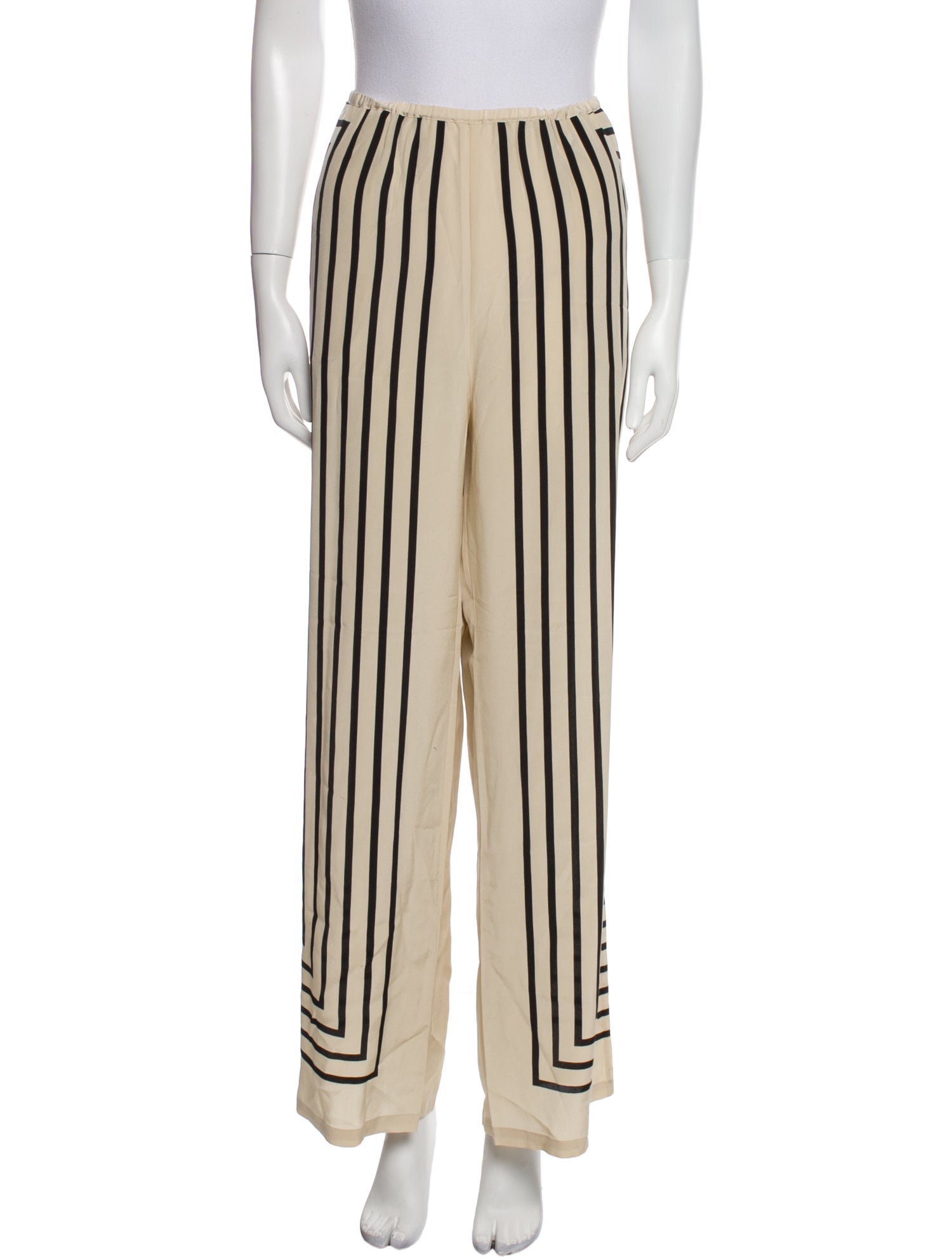 TOTEME Monogram Wide Leg Pants