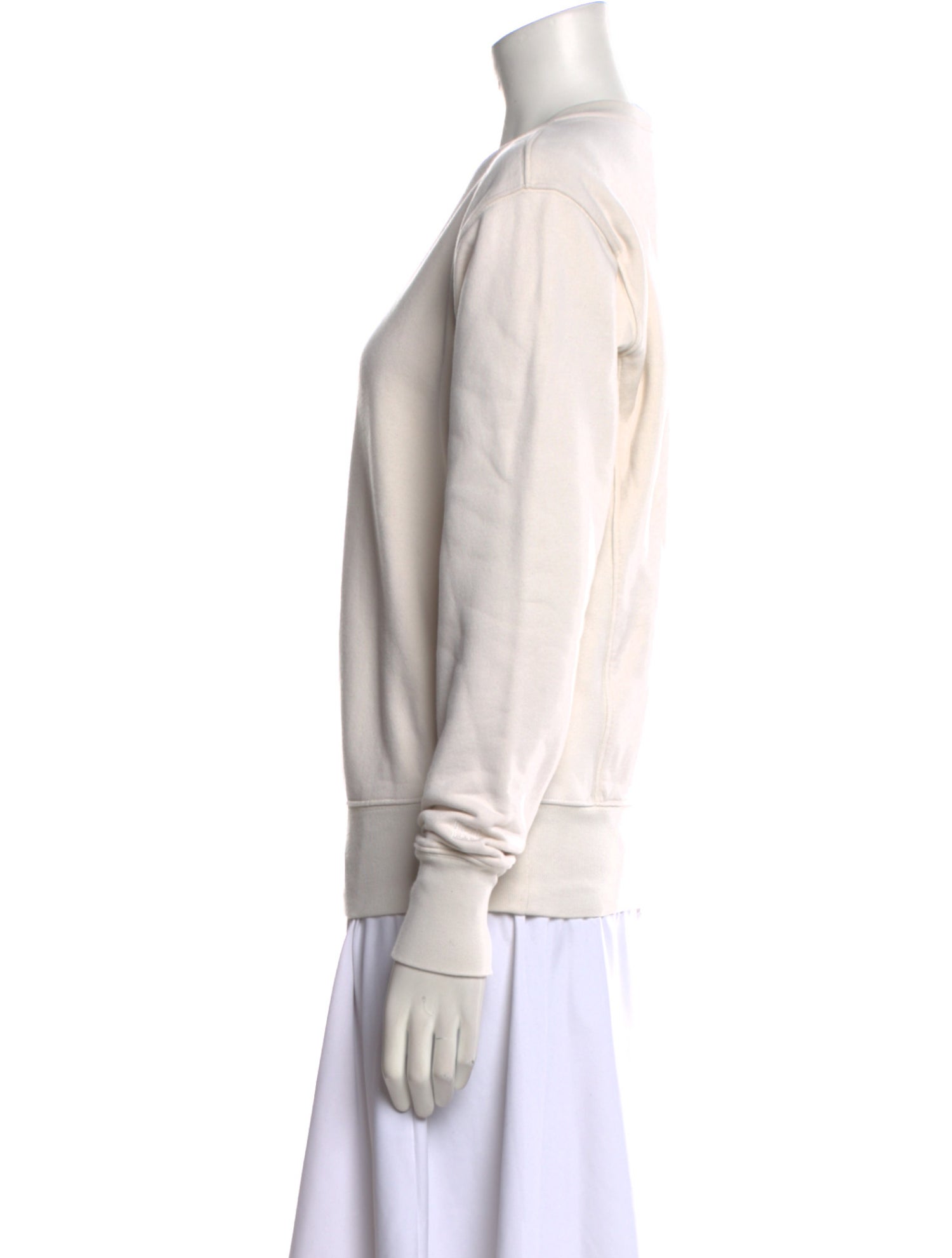 TOTEME V-Neck Long Sleeve Sweatshirt