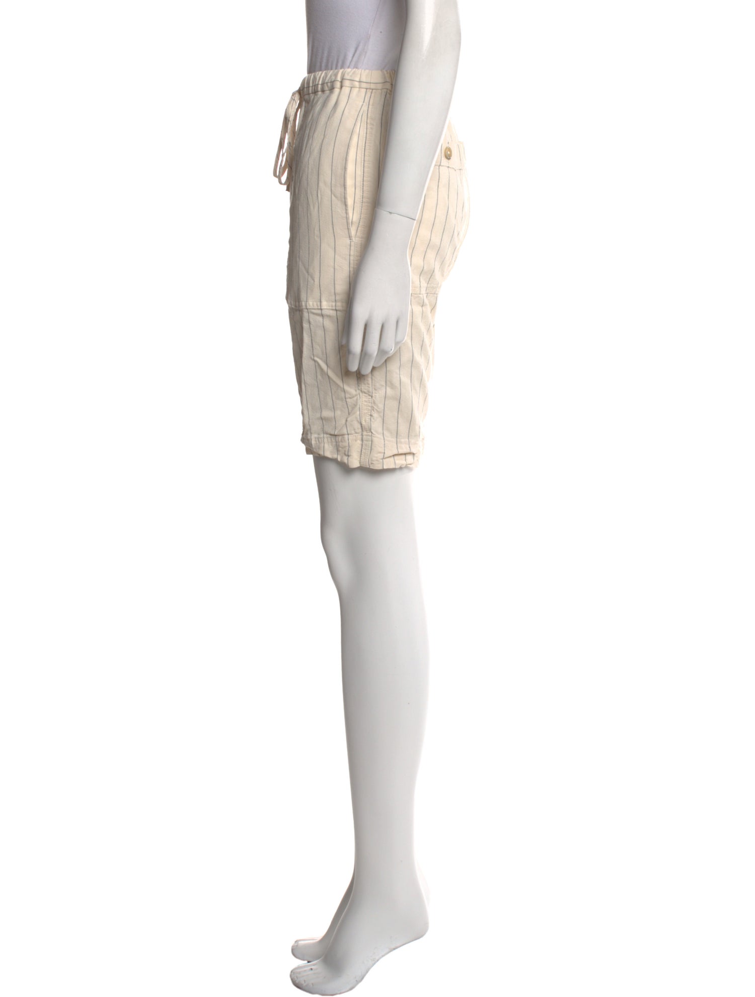 TOTEME Relaxed Pinstripe Knee-Length Shorts