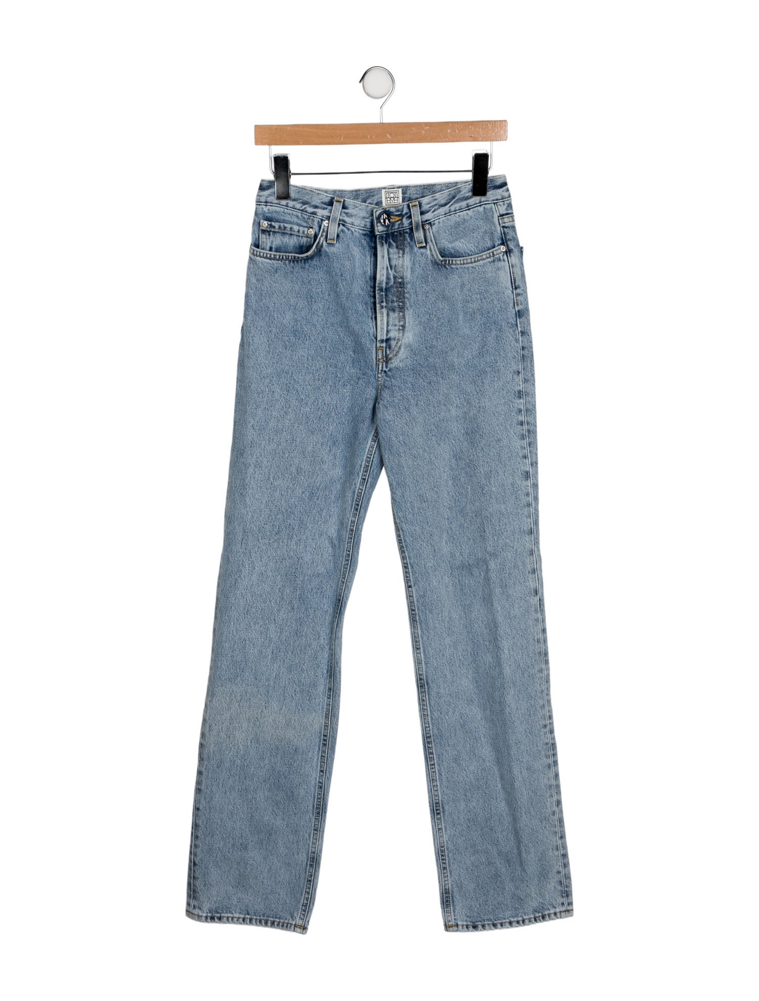 TOTEME High-Rise Straight Leg Jeans