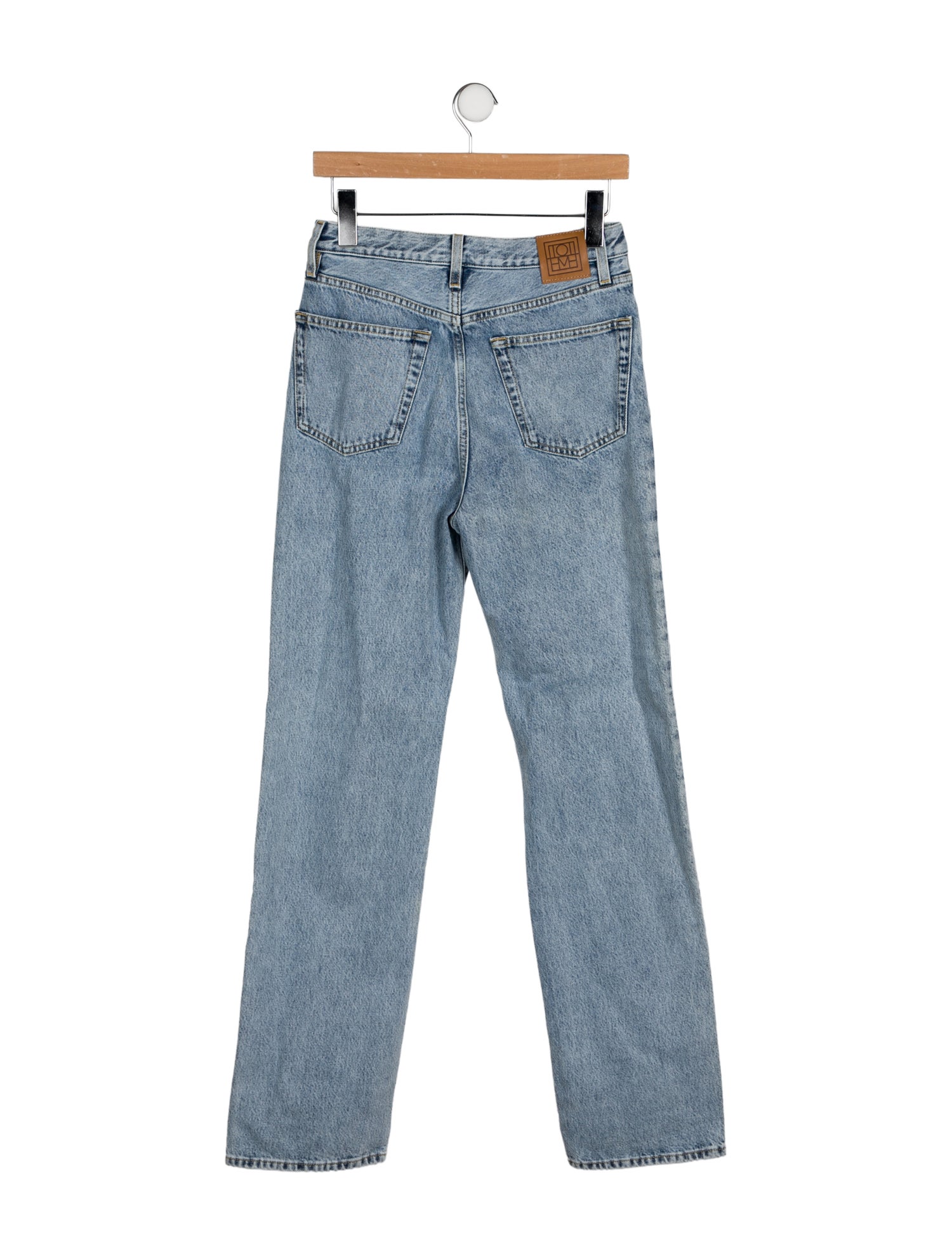 TOTEME High-Rise Straight Leg Jeans