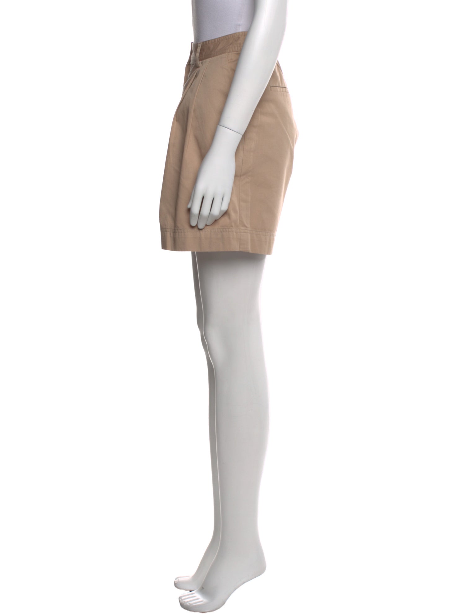 TOTEME Pleated Twill Mini Shorts