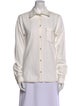 TOTEME Petite Tumbled Long Sleeve Button-Up Top