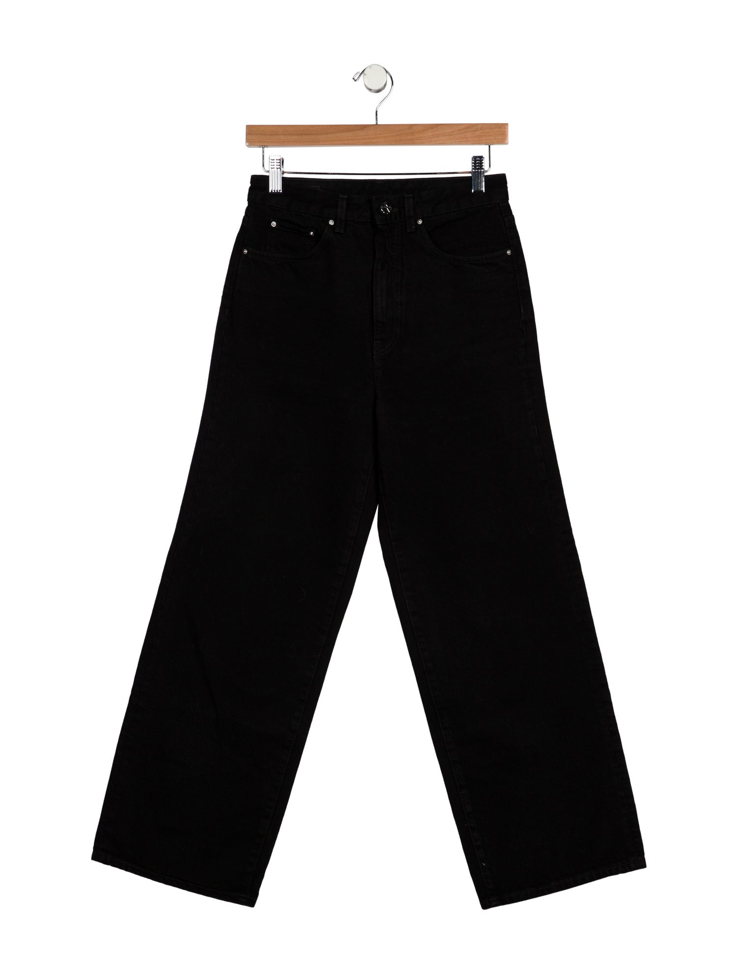 TOTEME Flared Fit Denim Wide Leg Jeans