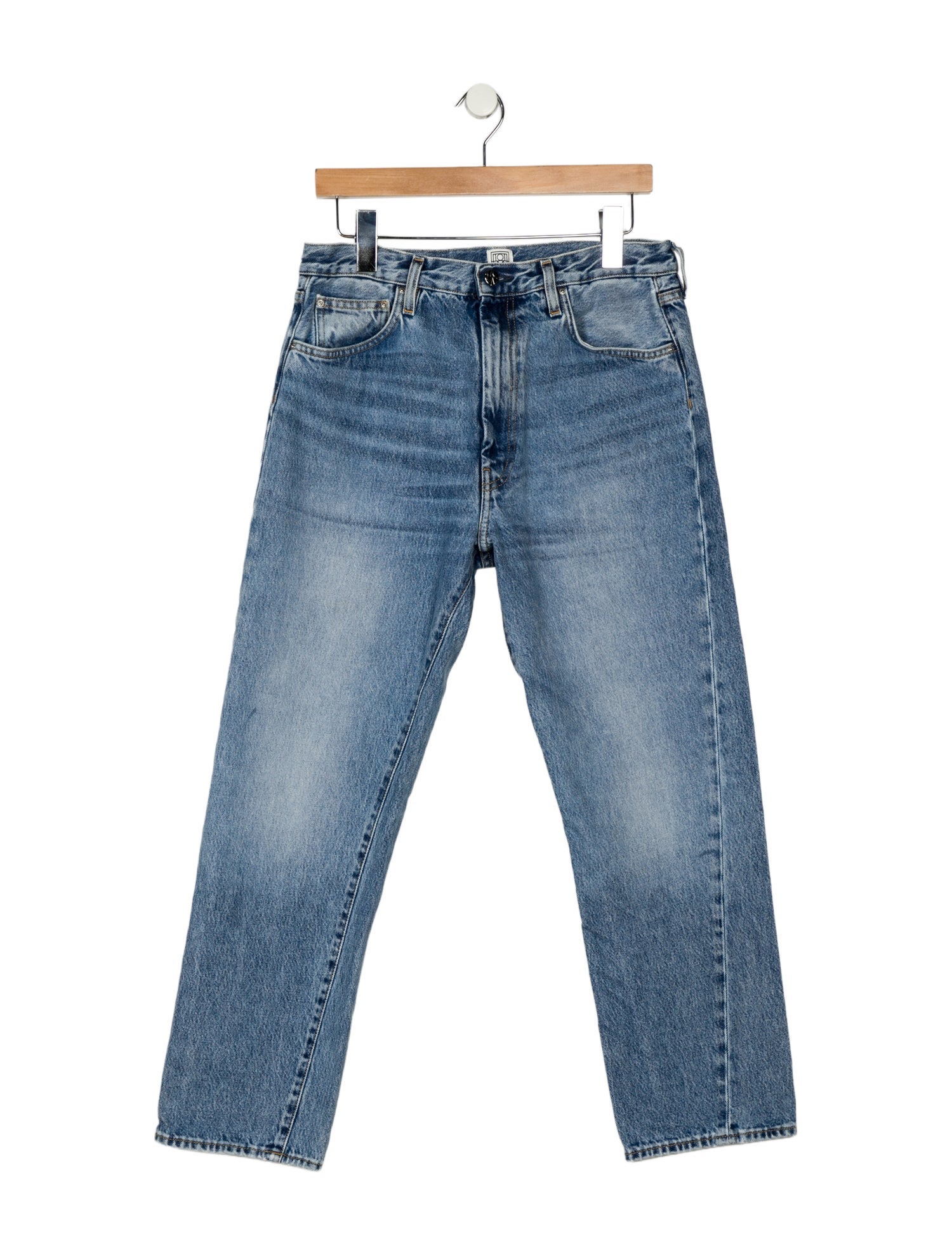 TOTEME Twisted Seam Denim Straight Leg Jeans