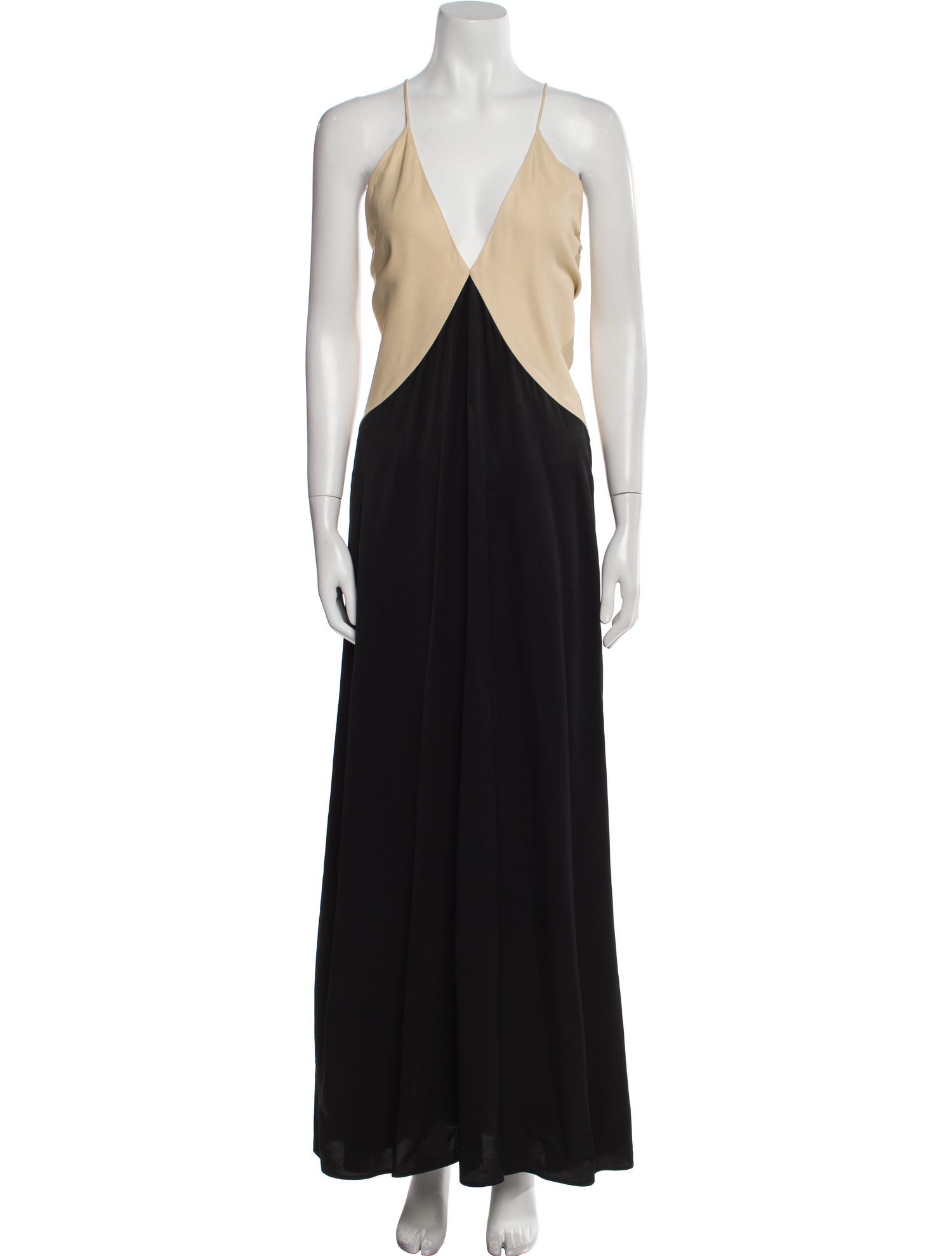 TOTEME Colorblock Pattern Long Dress