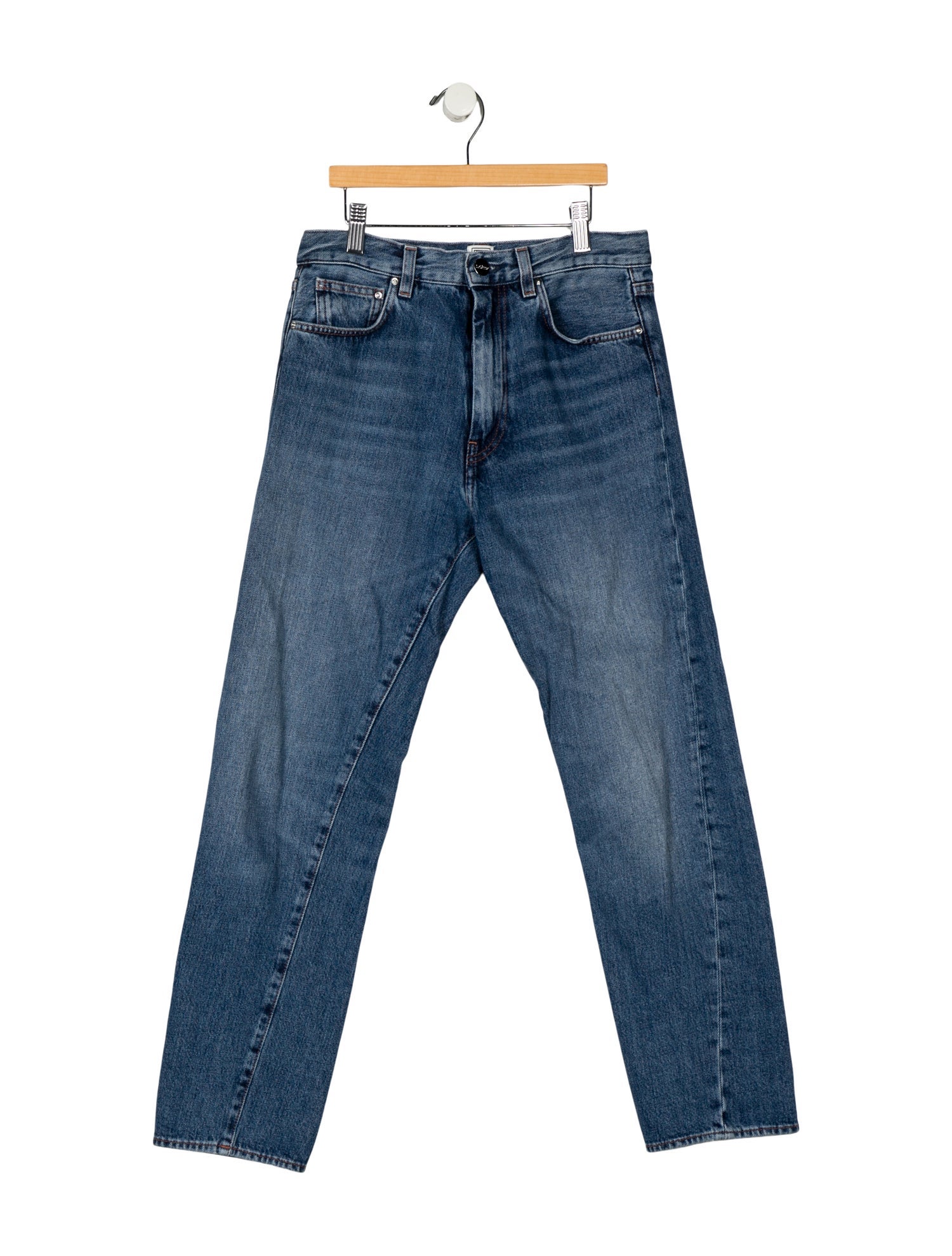 TOTEME Twisted Seam Denim Straight Leg Jeans