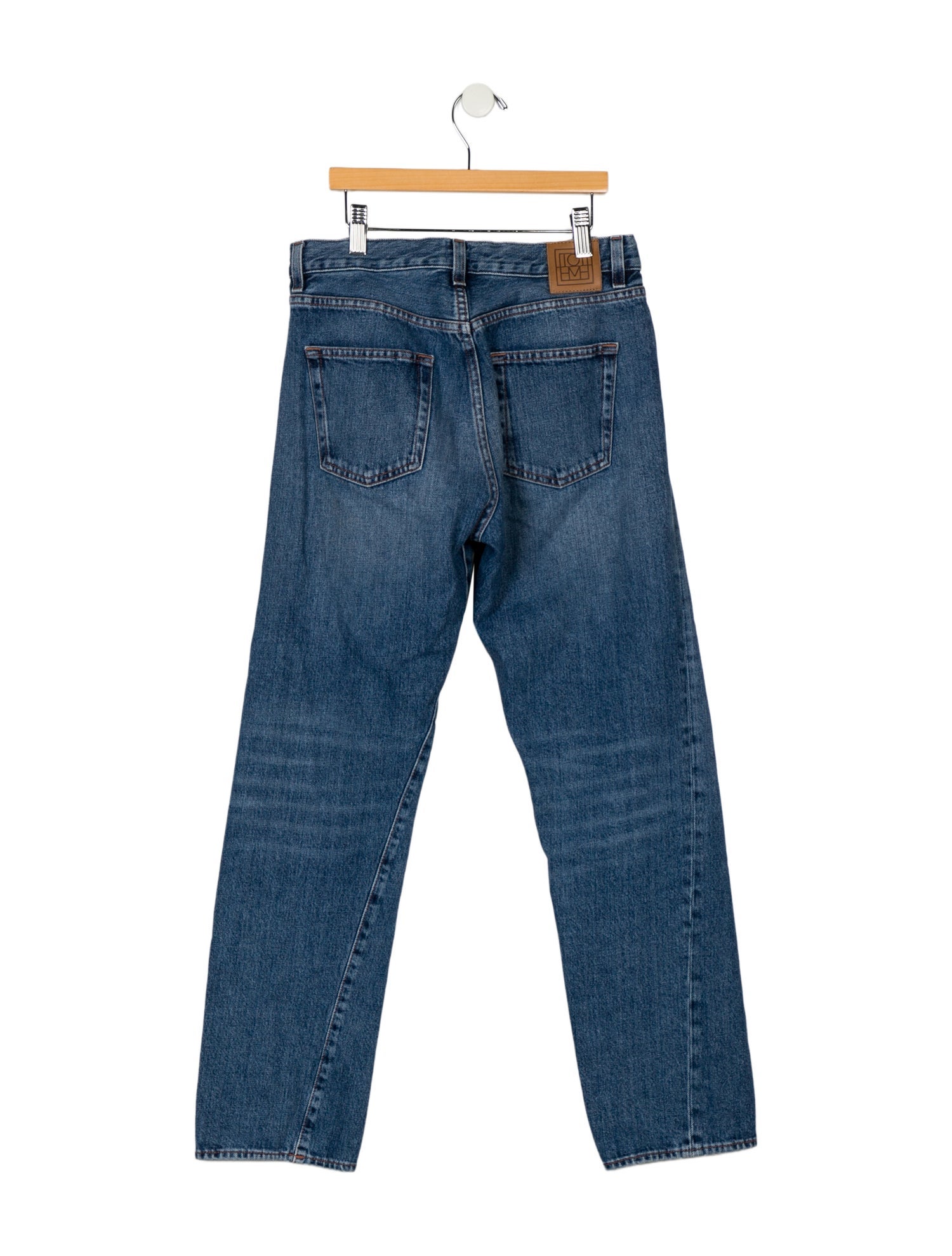 TOTEME Twisted Seam Denim Straight Leg Jeans