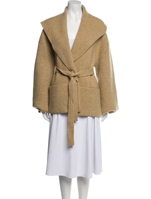 TOTEME Draped Collar Wool Sweater