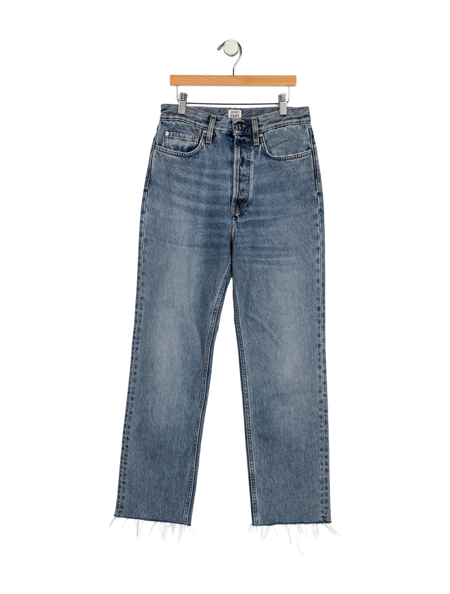 TOTEME Classic Cut Denim Straight Leg Jeans