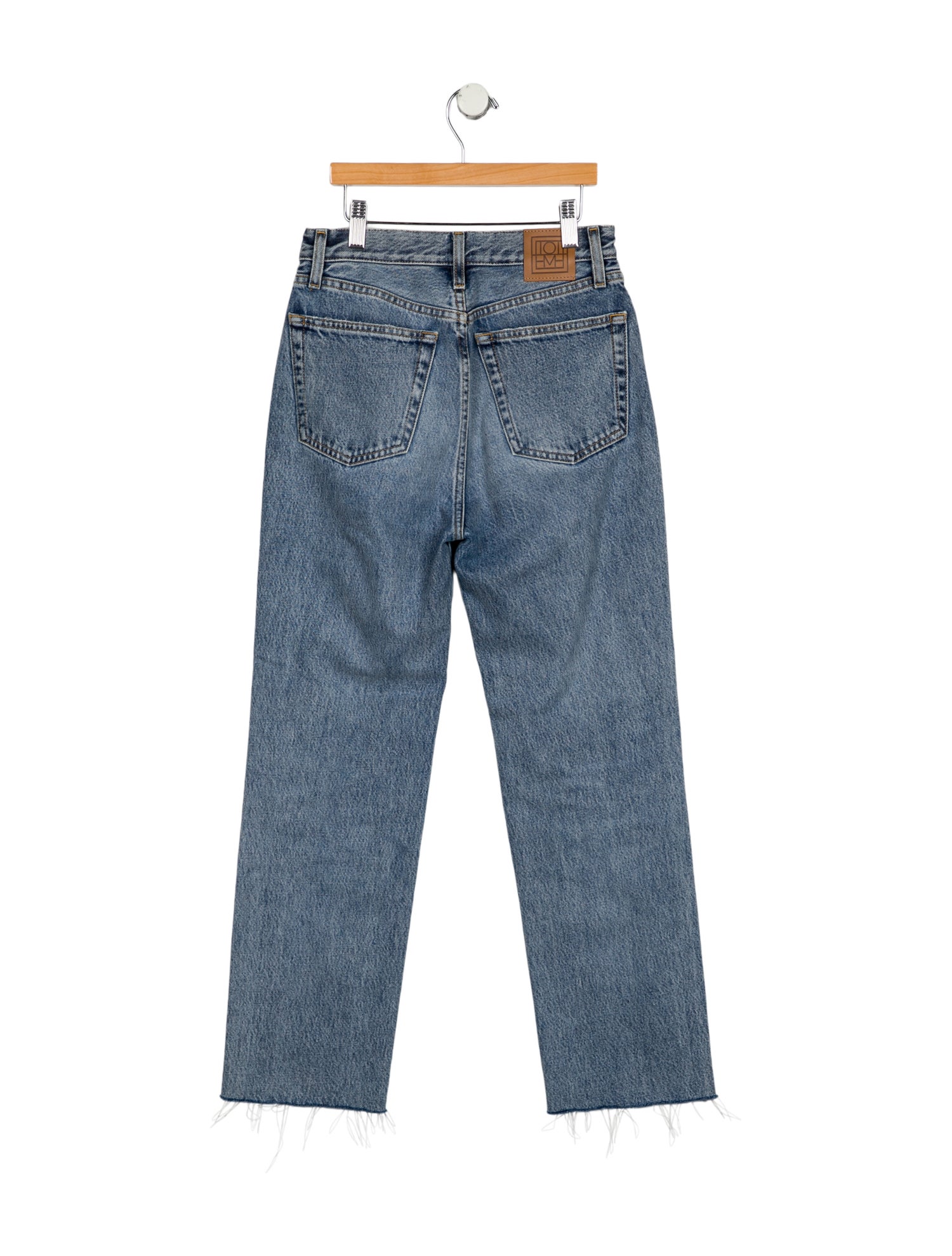 TOTEME Classic Cut Denim Straight Leg Jeans