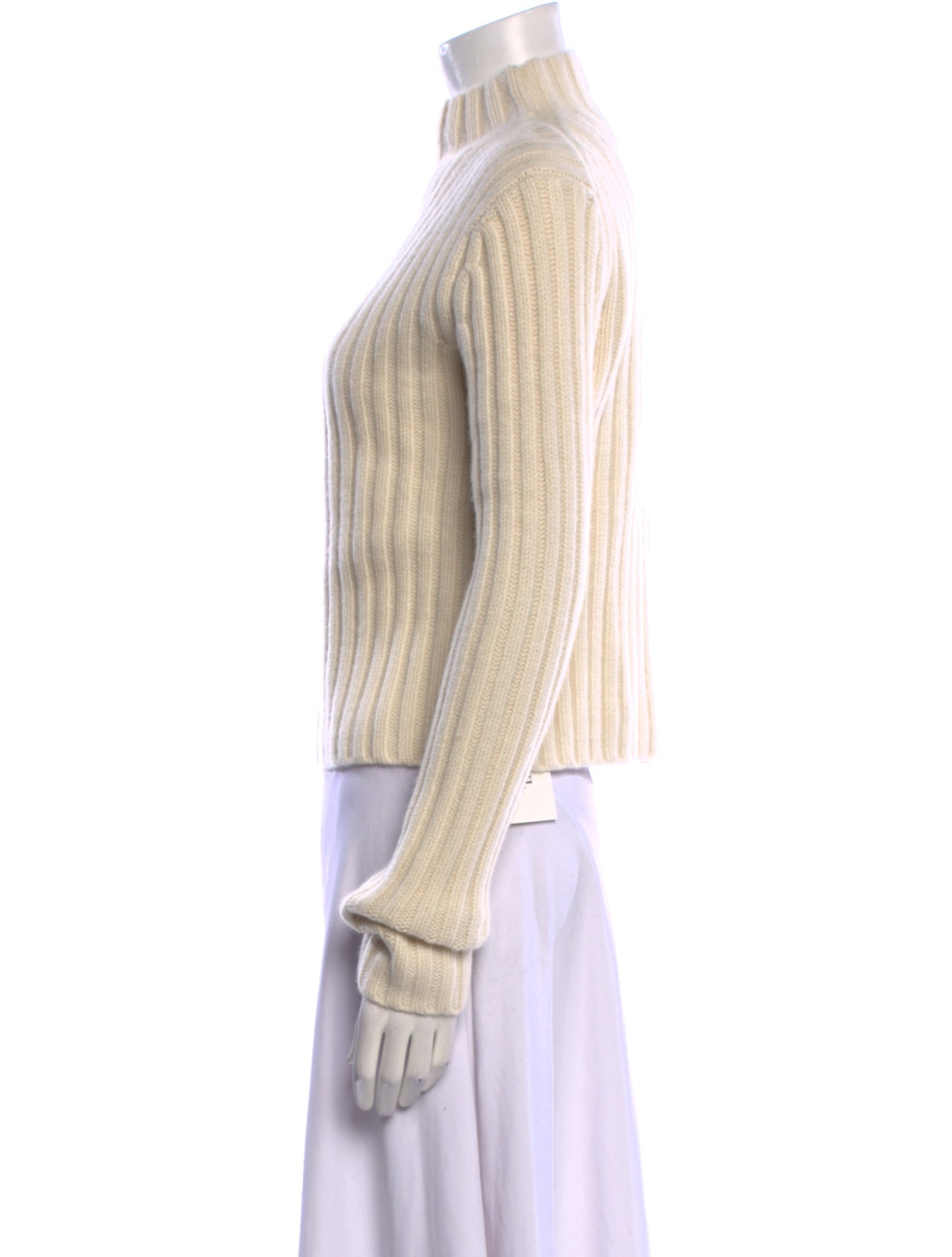 TOTEME Petite Chunky Rib Knit Wool Sweater