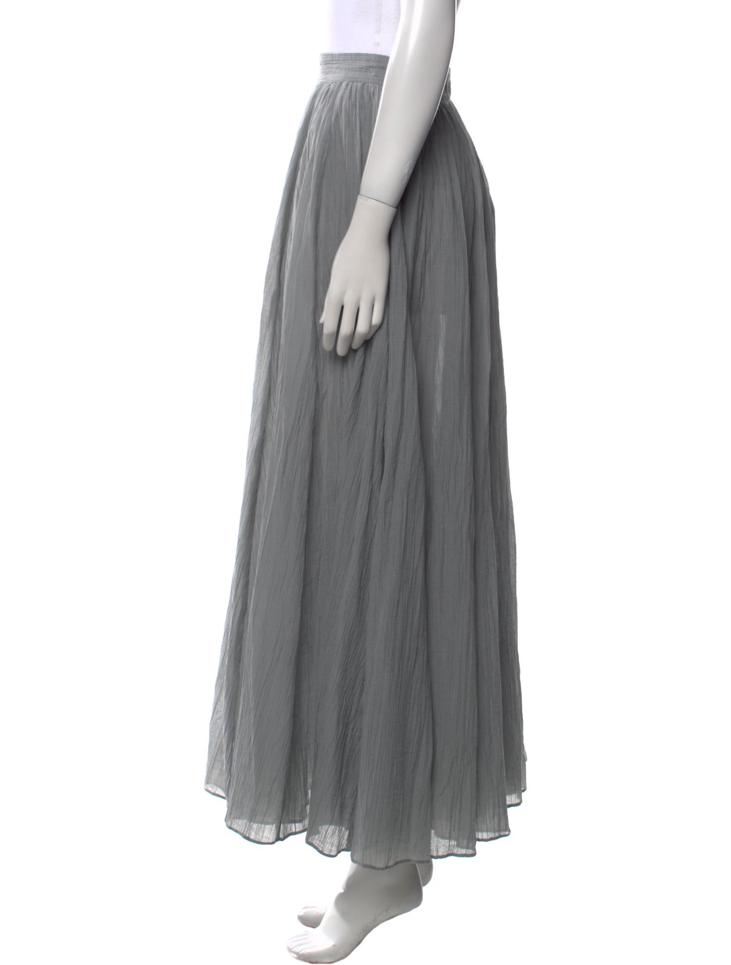 TOTEME Pleated Accents Midi Length Skirt