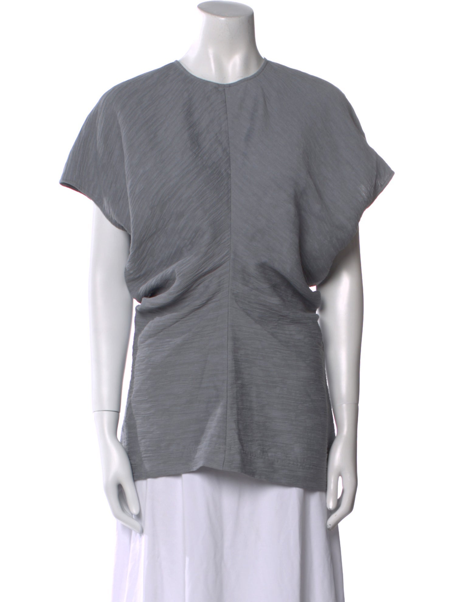 TOTEME Slouch Waist Crew Neck Top