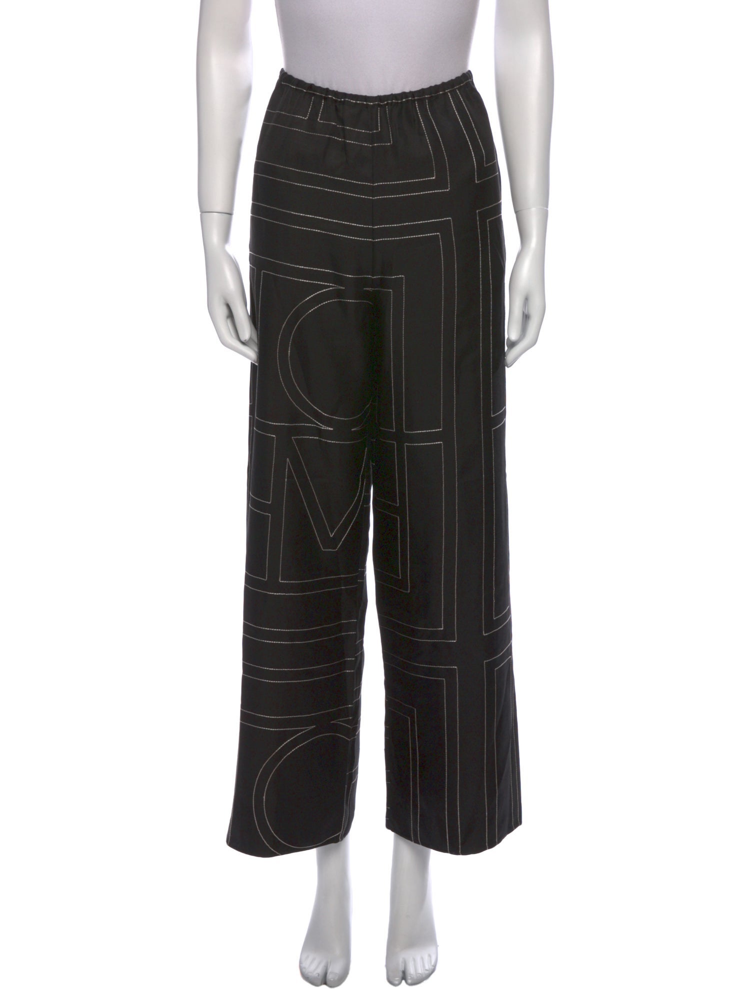 TOTEME Monogram PJ Silk Pajamas w/ Tags