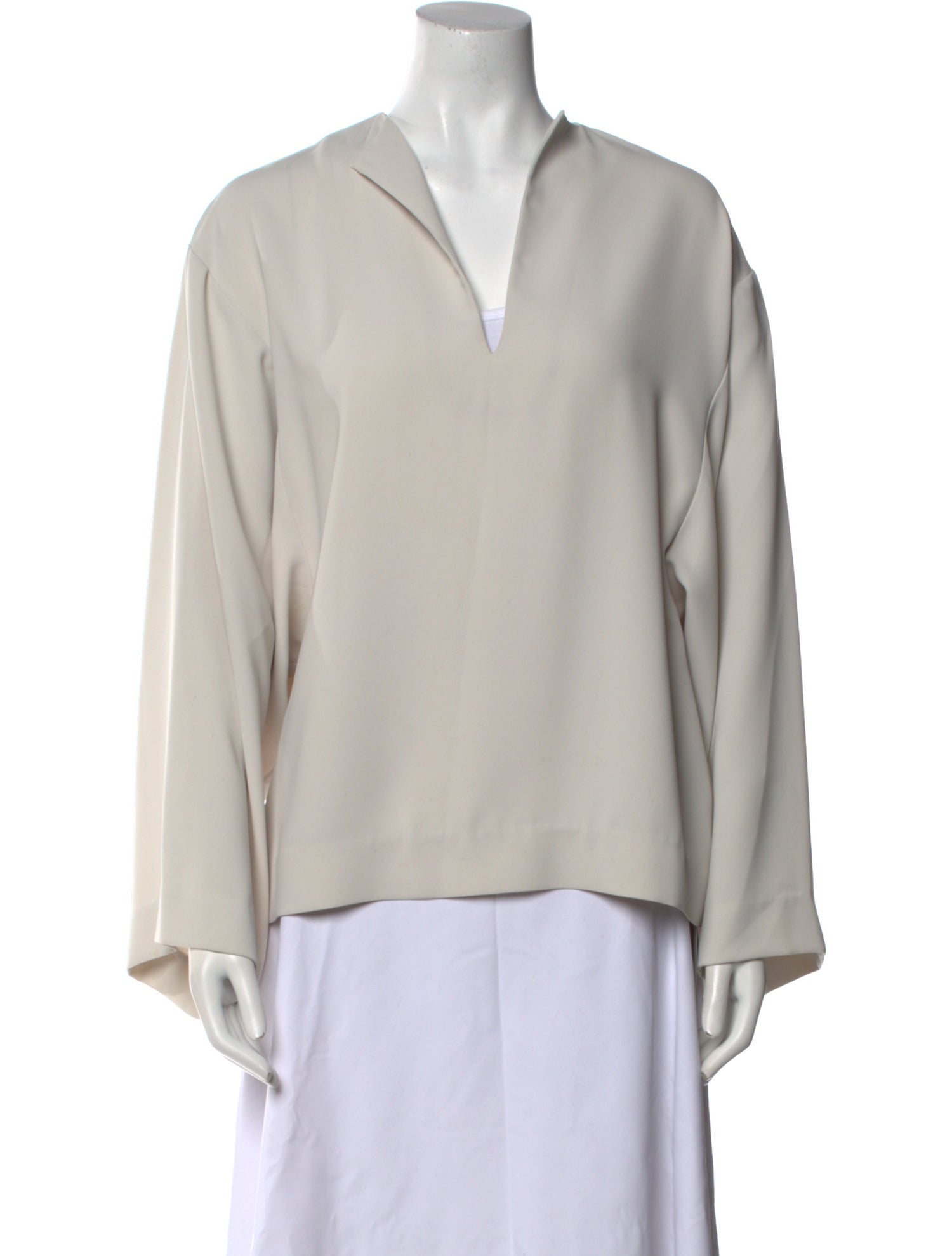 TOTEME V-Neck Long Sleeve Blouse