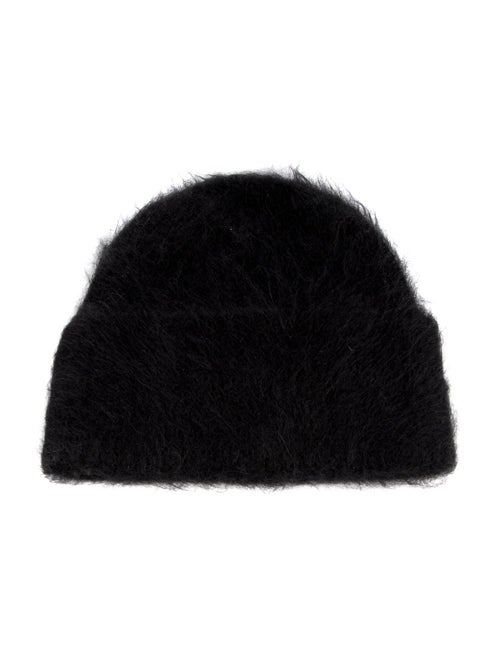 TOTEME Black alpaca TOTEME beanie. Designer size one size