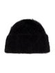 TOTEME Black alpaca TOTEME beanie. Designer size one size